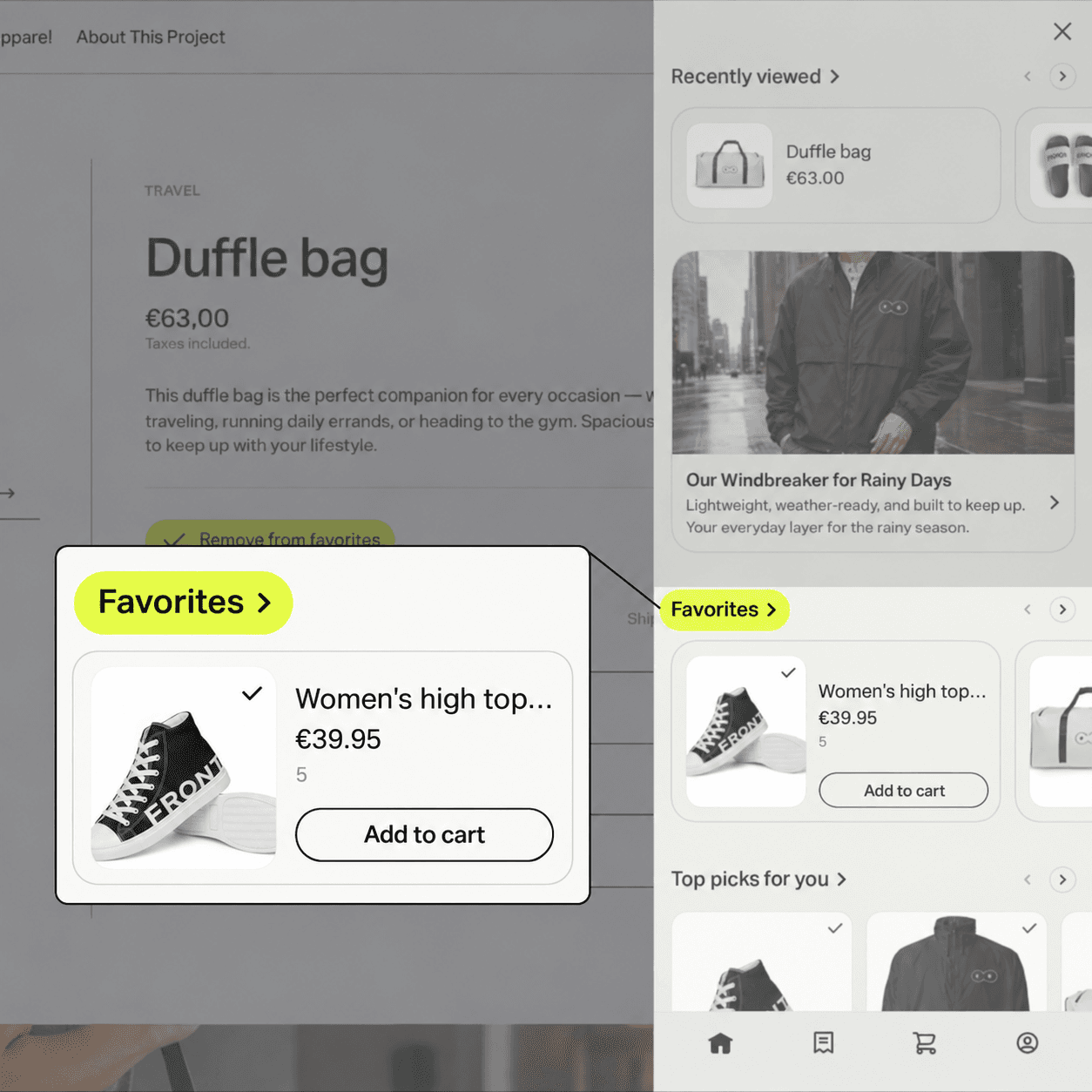 Screenshot showing Shopify